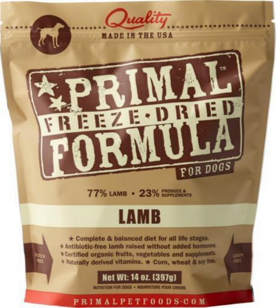 Primal Freeze Dried Nuggets Grain Free Lamb Formula Dog Food