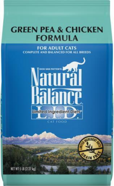 Natural Balance Limited Ingredient Grain Free Dry Cat Food, Chicken & Green Pea Recipe