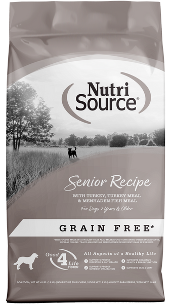 NutriSource Grain Free Senior Recipe Dry Dog Food