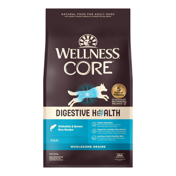 Wellness Core Digestive Health Whitefish Recipe Dry Dog Food