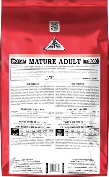 Fromm Classic Mature Formula Dry Dog Food