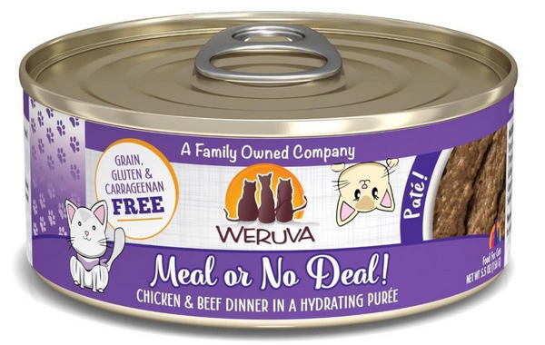 Weruva Classic Cat Pate Meal or No Deal! with Chicken & Beef Canned Cat Food
