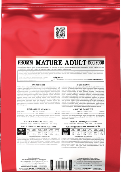 Fromm Classic Mature Formula Dry Dog Food