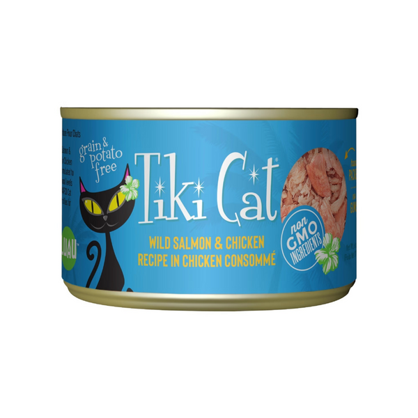 Tiki Cat Napili Luau Grain Free Wild Salmon and Chicken In Chicken Consomme Canned Cat Food