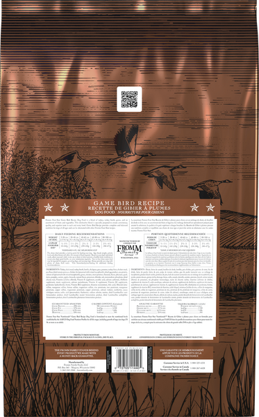 Fromm Four Star Game Bird Recipe Dry Dog Food