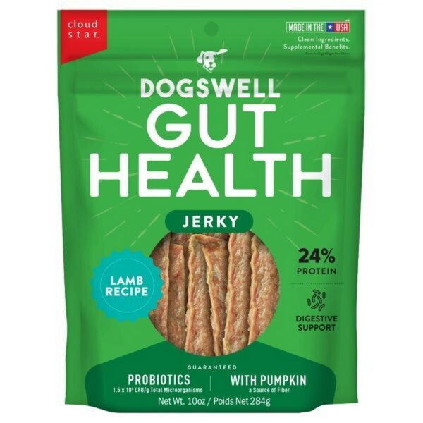 Dogswell Gut Health Jerky Lamb Dog Treats
