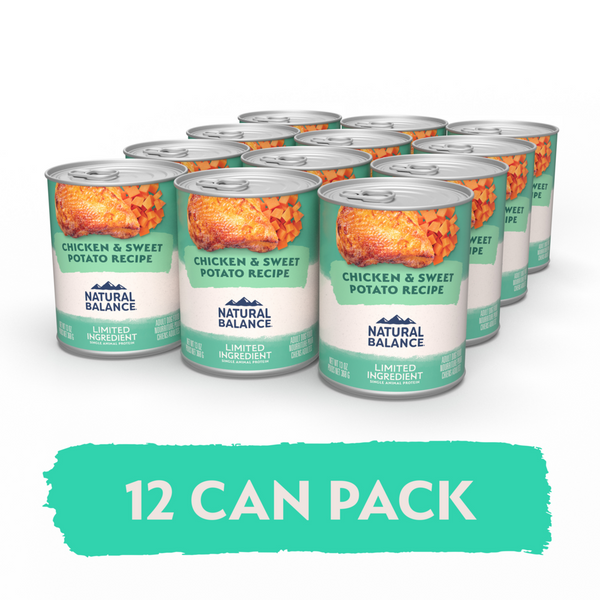 Natural Balance Limited Ingredient Wet Dog Food, Chicken & Sweet Potato Recipe