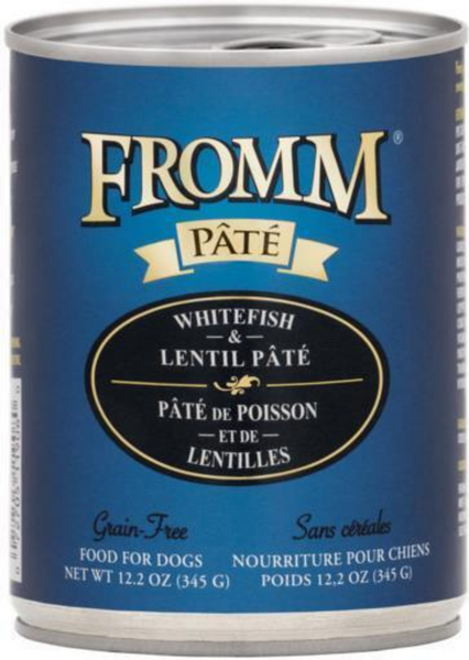 Fromm Whitefish & Lentil Pate Grain Free Canned Dog Food