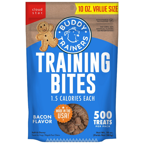 Buddy Biscuits Trainers Training Bites Soft & Chewy Bacon Dog Treats
