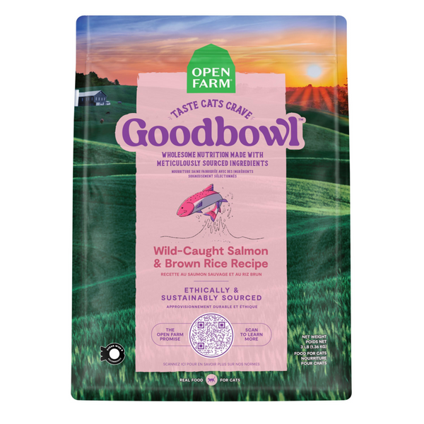 Open Farm GoodBowl Wild Caught Salmon and Brown Rice Dry Cat Food