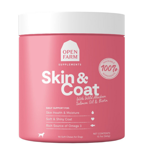 Open Farm Skin & Coat Supplement Dog Chews