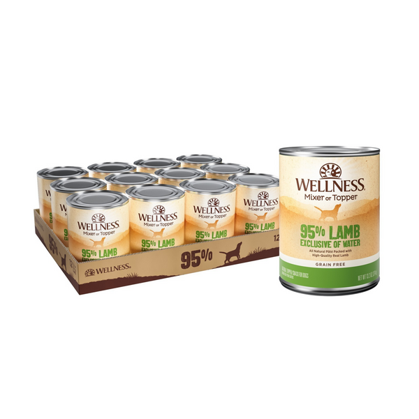 Wellness Natural Grain Free 95%  Lamb Recipe Adult Wet Canned Dog Food