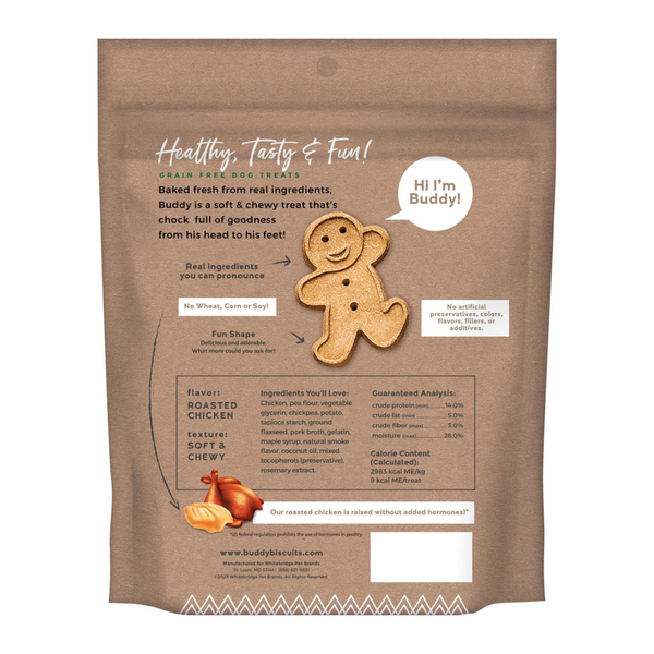 Buddy Biscuits Softies Soft & Chewy Grain Free Roasted Chicken Dog Treats