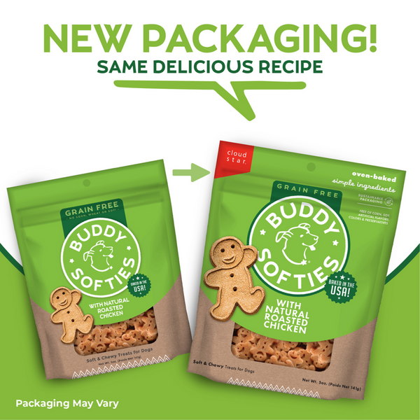 Buddy Biscuits Softies Soft & Chewy Grain Free Roasted Chicken Dog Treats