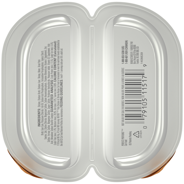Nutro Perfect Portions Adult Grain Free Chicken and Shrimp Pate Wet Cat Food Trays