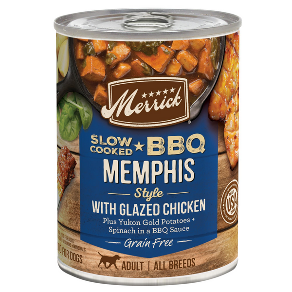 Merrick Grain Free Memphis BBQ Chicken Adult Wet Dog Food