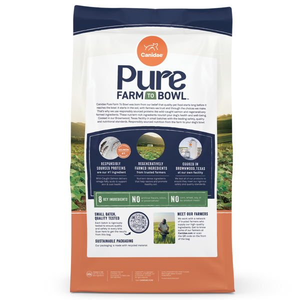 Canidae Pure Farm To Bowl Wild-Caught Salmon & Sweet Potato Recipe Dog Food