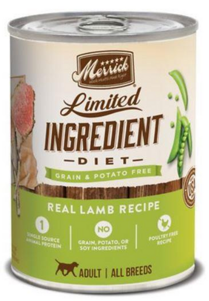 Merrick Limited Ingredient Diet Real Lamb Recipe Canned Dog Food
