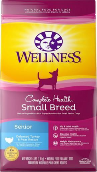 Wellness Complete Health Natural Small Breed Senior Health Recipe Dry Dog Food