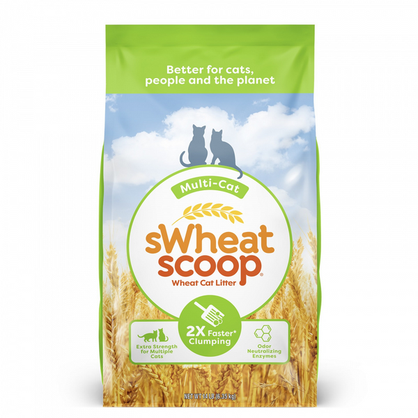 sWheat Scoop Fast Clumping Natural Multi Cat Litter