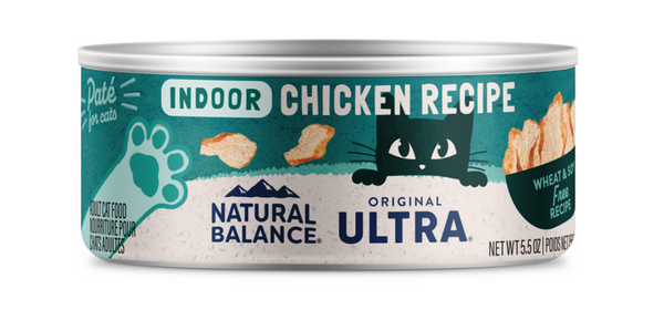 Natural Balance Original Ultra Wet Cat Food, Indoor Recipe with Chicken