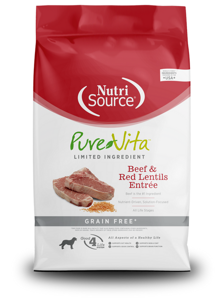 PureVita Grain Free Beef & Red Lentils Dry Dog Food