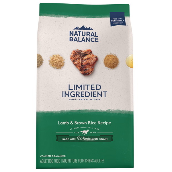 Natural Balance Limited Ingredient Dry Dog Food, Lamb & Brown Rice Recipe