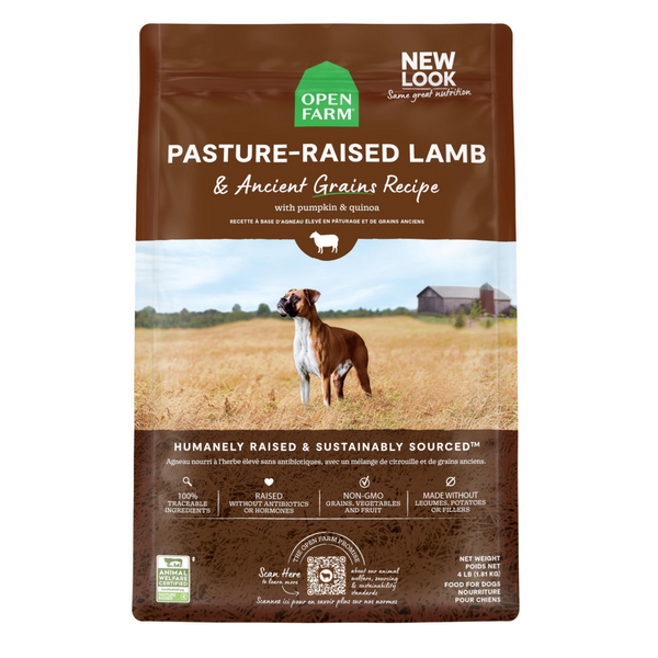 Open Farm Pasture Raised Lamb and Ancient Grains Dry Dog Food