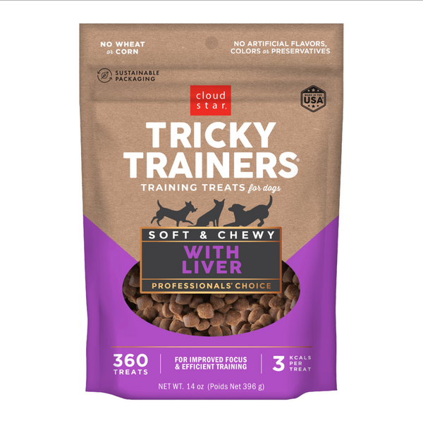 Cloud Star Tricky Trainers Soft & Chewy Liver Dog Treats