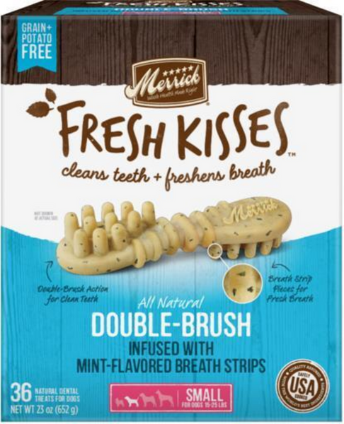 Merrick Fresh Kisses Mint Dental Dog Chews Small