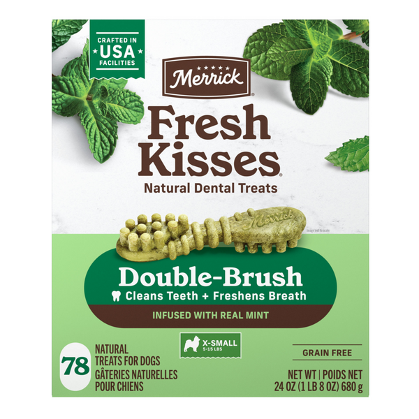 Merrick Fresh Kisses Mint Dental Dog Chews Small
