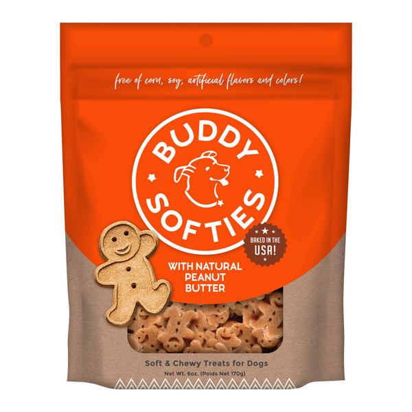Buddy Biscuits Softies Soft and Chewy Peanut Butter Dog Treats