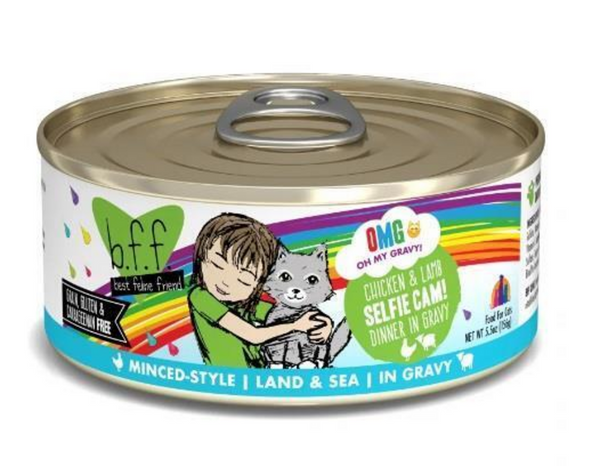 Weruva BFF Oh My Gravy Selfie Cam Grain Free Chicken & Lamb in Gravy Canned Cat Food