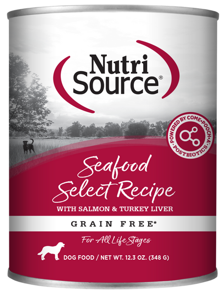 NutriSource Grain Free Seafood Select Formula Canned Dog Food