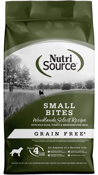 NutriSource Grain Free Woodlands Select Small Bites Dry Dog Food