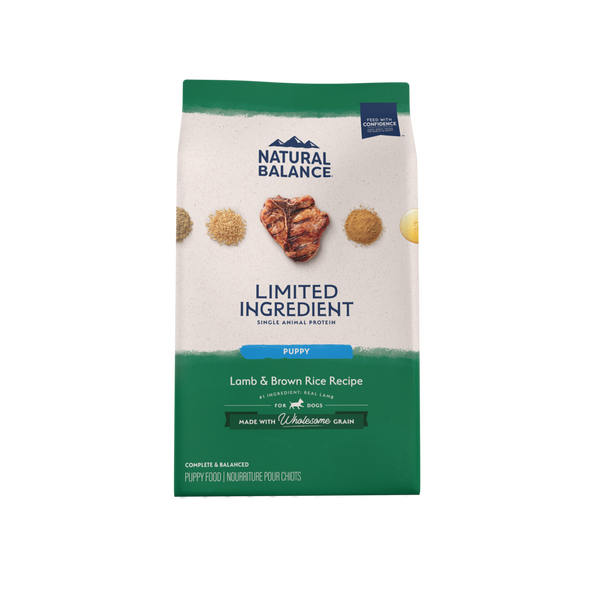 Natural Balance Limited Ingredient Puppy Dry Dog Food, Lamb & Brown Rice Recipe