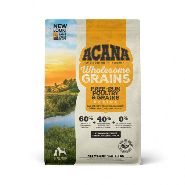 Acana Wholesome Grains Free-Run Poultry & Grains Recipe Dry Dog Food