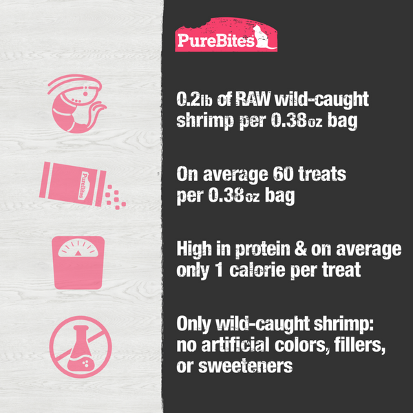 PureBites Freeze Dried Shrimp Cat Treats