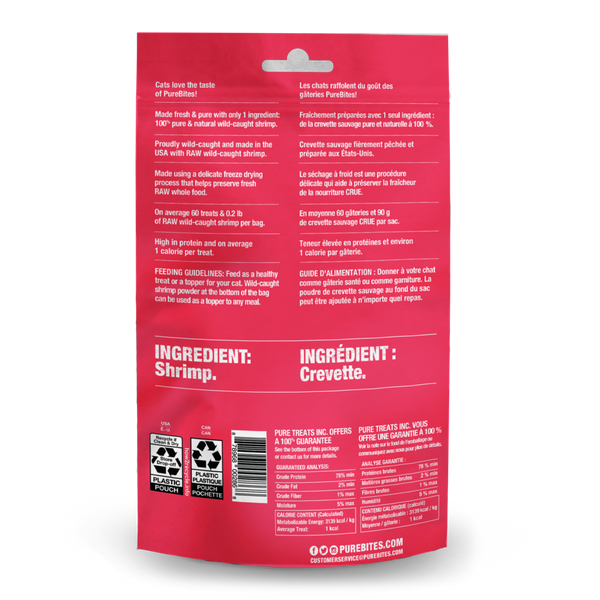 PureBites Freeze Dried Shrimp Cat Treats