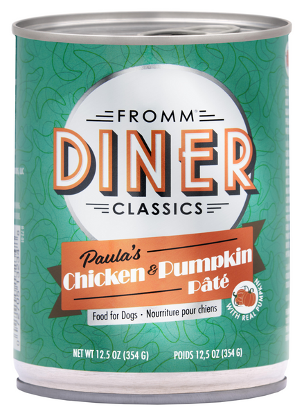 Fromm Diner Classics Paula's Chicken & Pumpkin Pate Dog Food