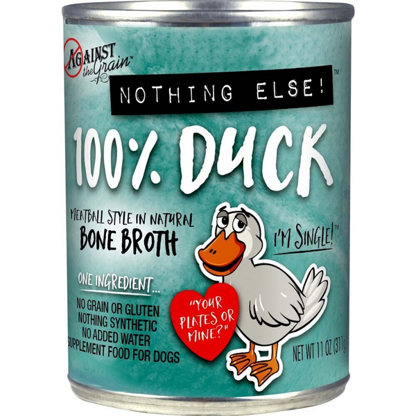 Against the Grain Nothing Else Grain Free One Ingredient 100% Duck Canned Dog Food