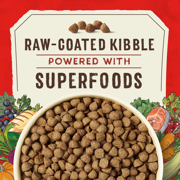 Stella & Chewy's SuperBlends Raw Coated Wholesome Grains Puppy Cage Free Chicken & Wild Caught Salmon Recipe with Superfoods