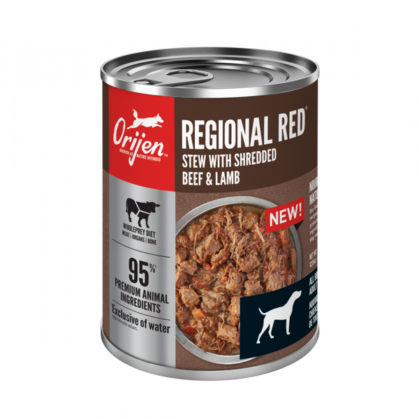 ORIJEN Real Meat Shreds, Grain-free, Regional Stew,  Premium Wet Dog Food