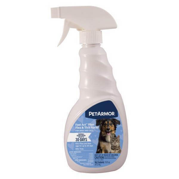 PetArmor Fastact Plus Flea & Tick Spray Dog and Cat