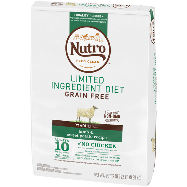 Nutro Limited Ingredient Diet Grain Free Adult Lamb and Sweet Potato Dry Dog Food
