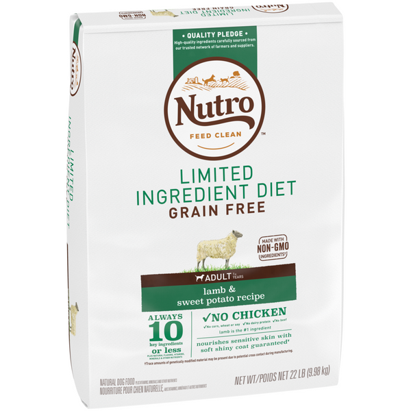 Nutro Limited Ingredient Diet Grain Free Adult Lamb and Sweet Potato Dry Dog Food