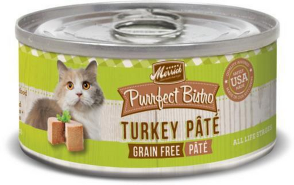 Merrick Purrfect Bistro Grain Free Turkey Pate Adult Wet Cat Food