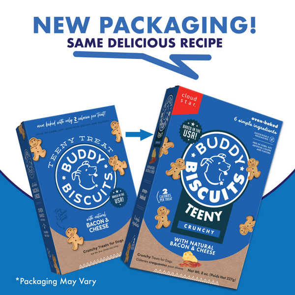 Buddy Biscuits Teeny Crunchy Bacon & Cheese Dog Treats