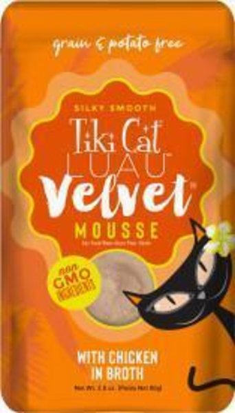 Tiki Cat Velvet Mousse Chicken Wet Cat Food Pouches