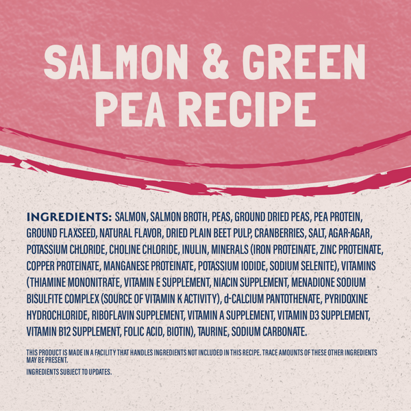 Natural Balance Limited Ingredient Wet Cat Food, Salmon & Green Pea Pate Recipe
